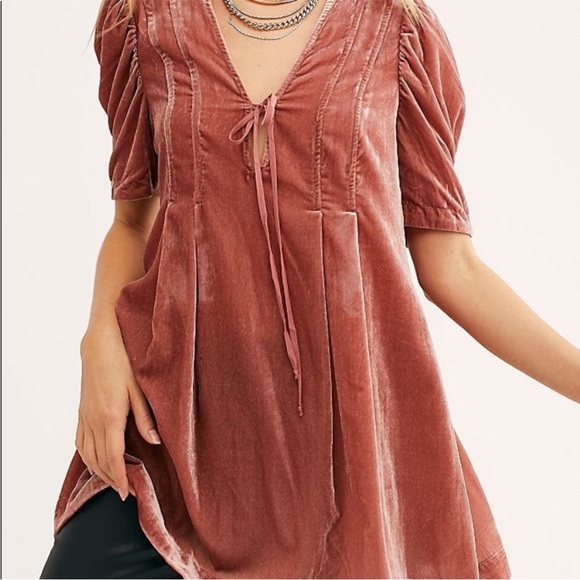Free People Adelle velvet tunic - Picture 2 of 13